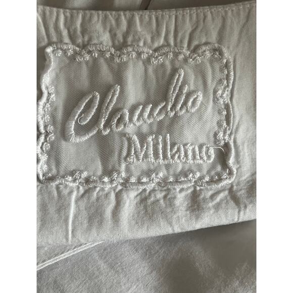 Claudio Milano 100% Linen 3/4 Sleeves V-Neck Dress size Small - Picture 6 of 7